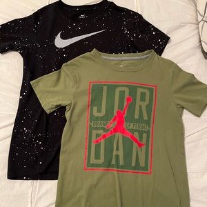 2 Boys T Shirts Size M & L (size 12-14) worn but worthy